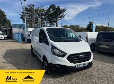 2021 (71 PLATE) FORD TRANSIT CUSTOM 300 LEADER EBLUE L1 H1 PANEL VAN EURO 6 ULEZ COMPLIANT 130PS 33K MILES