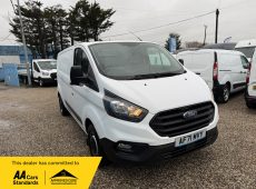 2021 (71 PLATE) FORD TRANSIT CUSTOM 300 LEADER EBLUE L2 H1 WITH AIR CON EURO 6 ULEZ COMPLIANT 77K MILES *WET BELT WILL BE CHANGED*