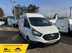 2021 (70 PLATE) FORD TRANSIT CUSTOM 320 LEADER L2 H2 PANEL VAN AIR CON EURO 6 ULEZ COMPLIANT 52K MILES ** WET BELT WILL BE CHANGED **