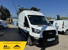 2021 (70 PLATE) FORD TRANSIT 350 LEADER ECOBLUE L3 H3 PANEL VAN EURO 6 ULEZ COMPLIANT 66K MILES ** NO VAT ** WET BELT HAS BEEN CHANGED **