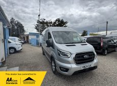 2024 (24 PLATE) FORD TRANSIT 350 LIMITED ECOBLUE L3 H2 PANEL VAN 170PS 35K MILES