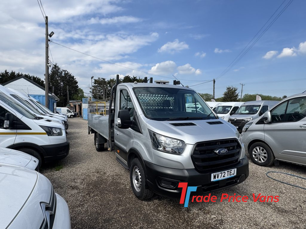 FORD TRANSIT 350 LEADER ECOBLUE DROPSIDE FLATBED WITH AIR CON AMP TAIL LIFT 61K...