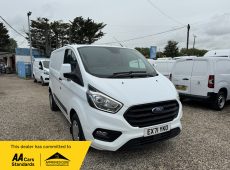 2021 (71 PLATE) FORD TRANSIT CUSTOM 280 TREND EBLUE L1 PANEL VAN AIR CON EURO 6 53K MILES * WET BELT WILL BE CHANGED * NO VAT *