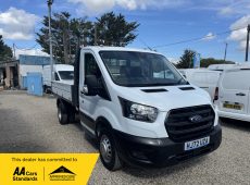 2022 (72 PLATE) FORD TRANSIT 350 LEADER ECOBLUE SINGLE CAB TIPPER ** AIR CON ** 33K MILES