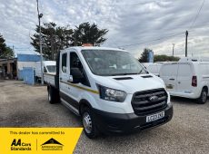 2023 (23 PLATE) FORD TRANSIT 350 LEADER ECOBLUE DOUBLE CAB TIPPER 42K MILES * WET BELT WILL BE CHANGED*