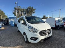 2023 (23 PLATE) FORD TRANSIT CUSTOM 320 LIMITED EBLUE PANEL VAN L2 CREW VAN AIR CON 44K MILES